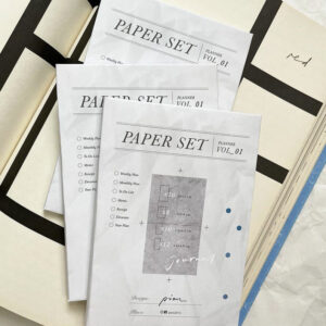 PION – Paper Set Planner vol. 01 – Paper and Sticky Notes
