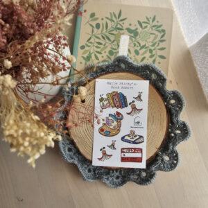 Elsie with Love – Book Addict – Pocket Sticker