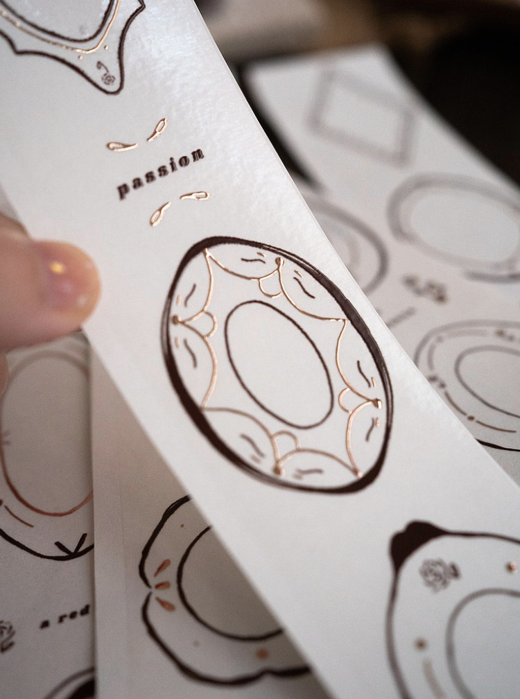 Jr.Journal - Limited Edition Plate Rose Gold Version - PET Tape