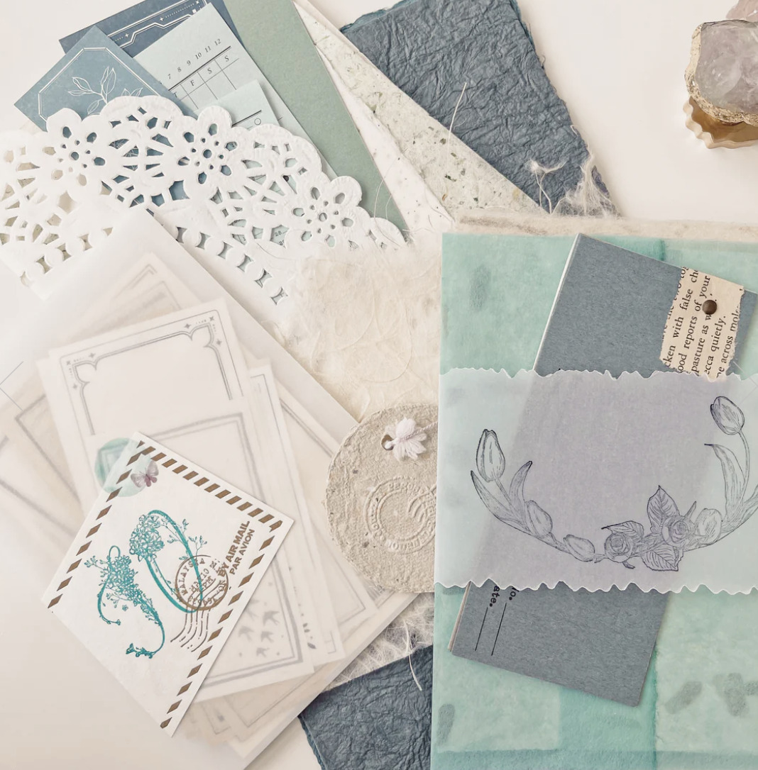 Journal Pages - Paper Bundle < TO: > - Blue