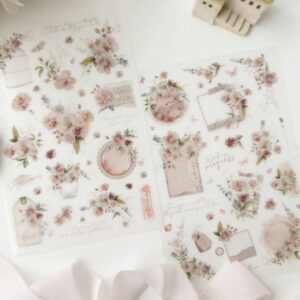 Journal Pages - Serene Flora - Print On / Transfer Sticker