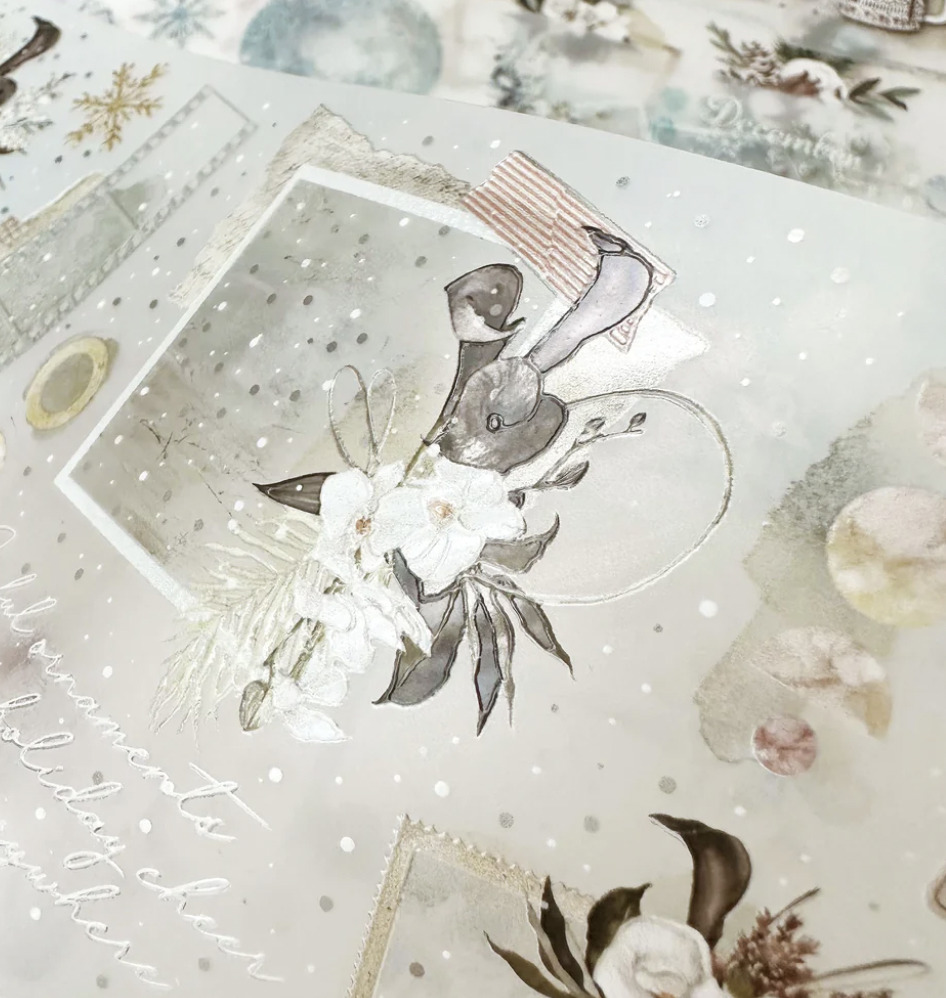 Journal Pages - Snow Way Out - Crystal PET Tape