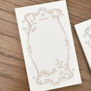 Blinks of Life –  Letterpress Label Book – Versaille Frame – Classic Brown