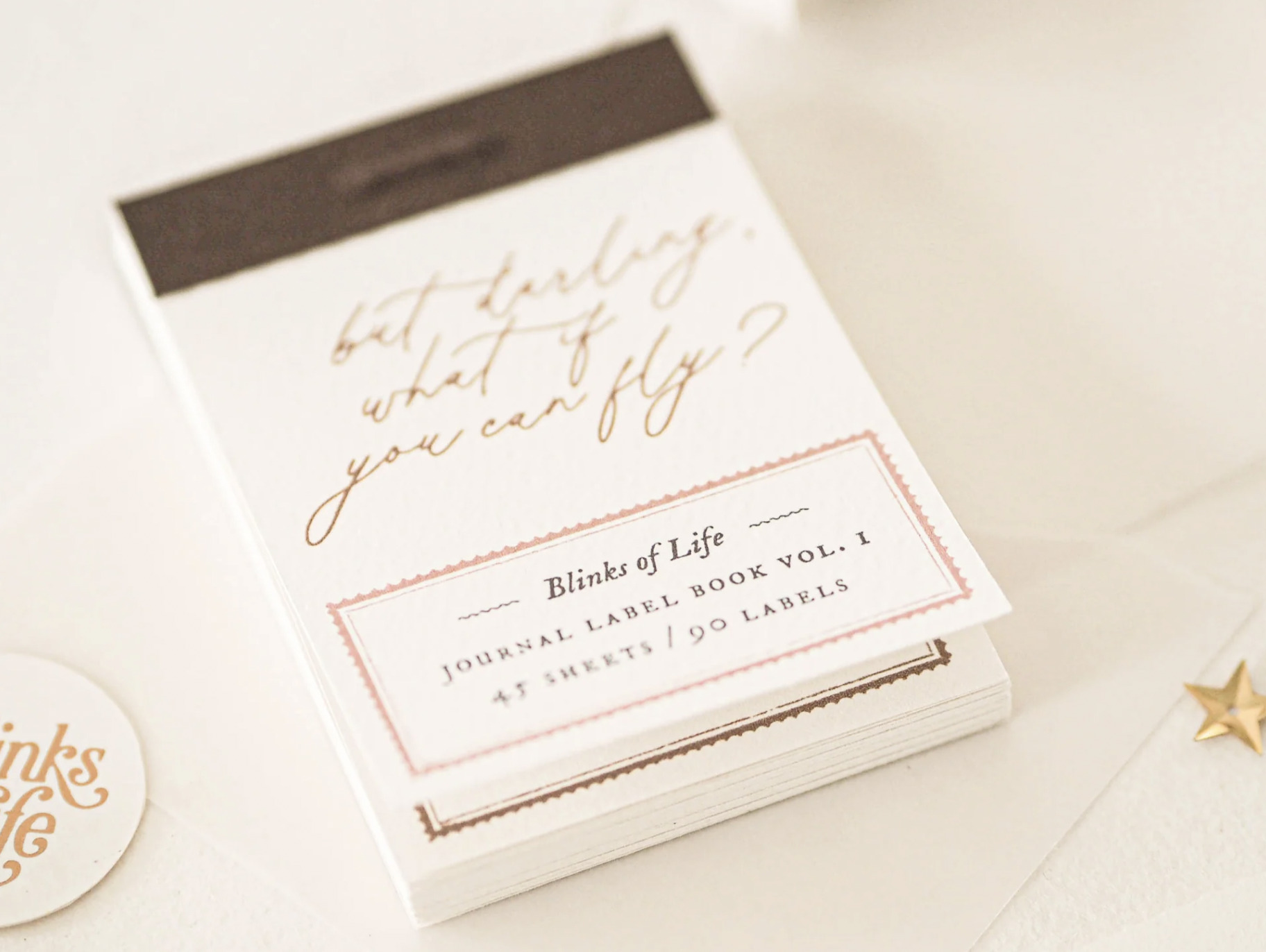 Blinks of Life - Journal Label Book vol.01 - Classic Brown / Dusty Rose