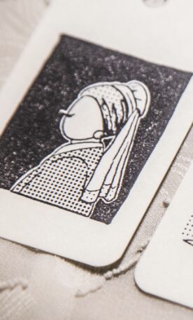 Modaizhi - Famous Paintings - Girl with a Pearl Earring - Stamp