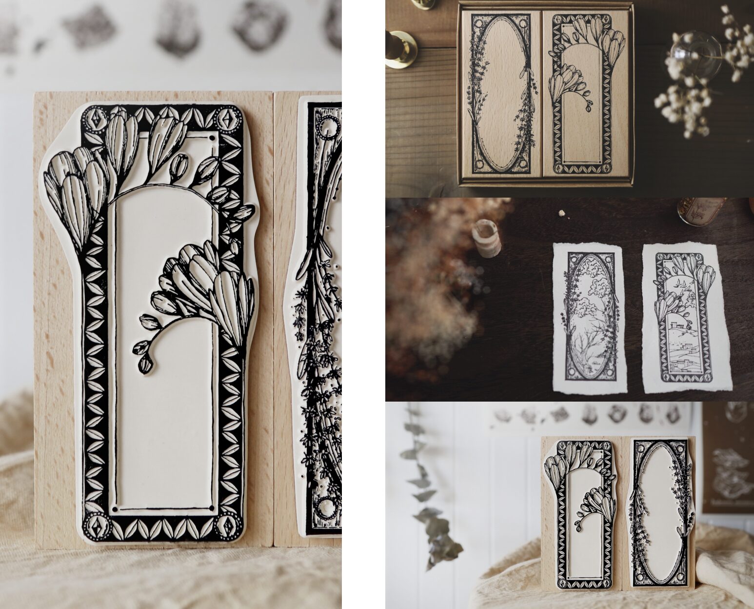 Modaizhi - Special Collection - Flower Frame - Stamp Set