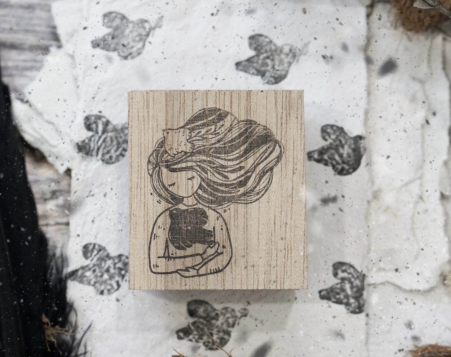 Blackmilk Project - Birds - Comforter - Stamp