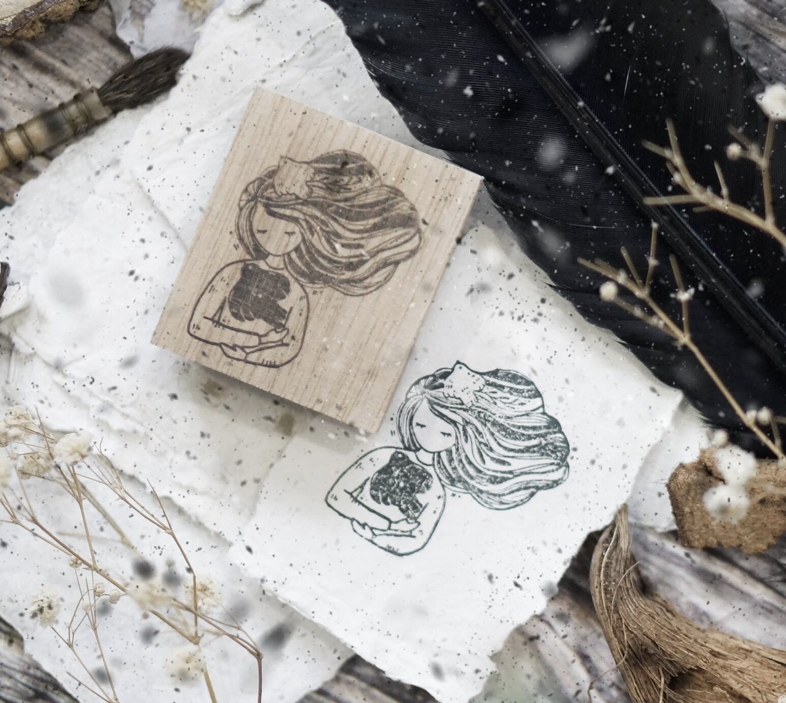 Blackmilk Project - Birds - Comforter - Stamp