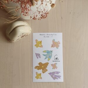 Elsie with Love – Birds – Washi Sticky’s