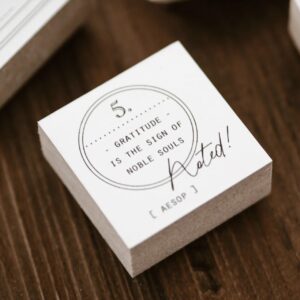 Blinks Of Life – Label Quote #05 – Noble Souls – Stamp