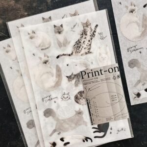 SomesortofFern - Black Cats White Cats - Print-on/Transfer Stickers