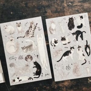 SomesortofFern – Black Cats White Cats – Print-on/Transfer Stickers