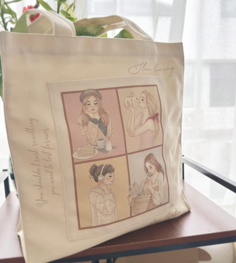 Journal Pages x Windry R. - Slow Living A - Canvas Bag