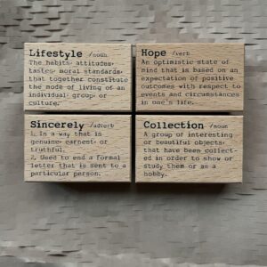 Liberty.hk – Dictionary Stamps – Hope, Lifestyle, Collection, Sincerely