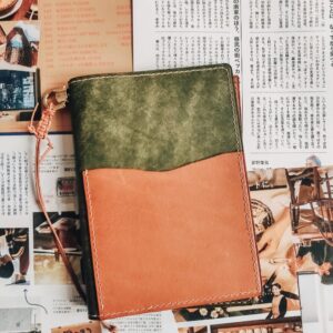 Cafe Analog x PutandPaper - A5 Olive/Brown - Leather Journal Cover