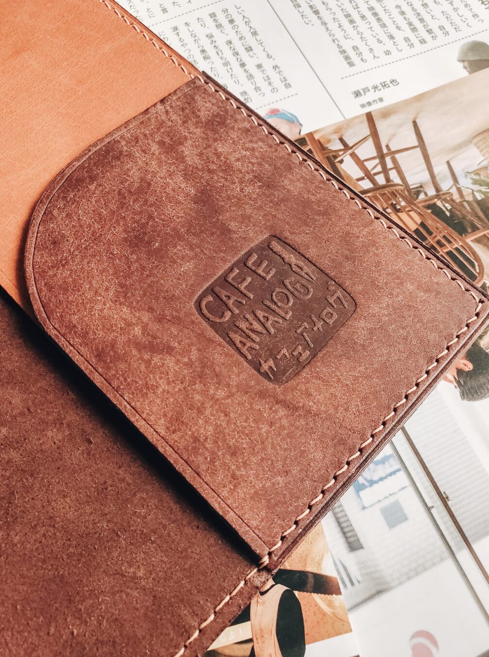 Cafe Analog x PutandPaper - B6 Chocolate Caramel (Brown/Camel) - Leather Journal Cover