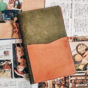 Cafe Analog x PutandPaper - B6 Chocolate Matcha - Leather Journal Cover
