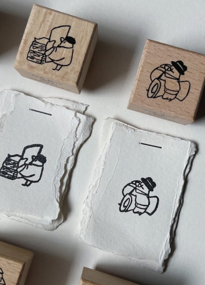 Yamadoro - Mr. Bird and Paper - Stamp Set