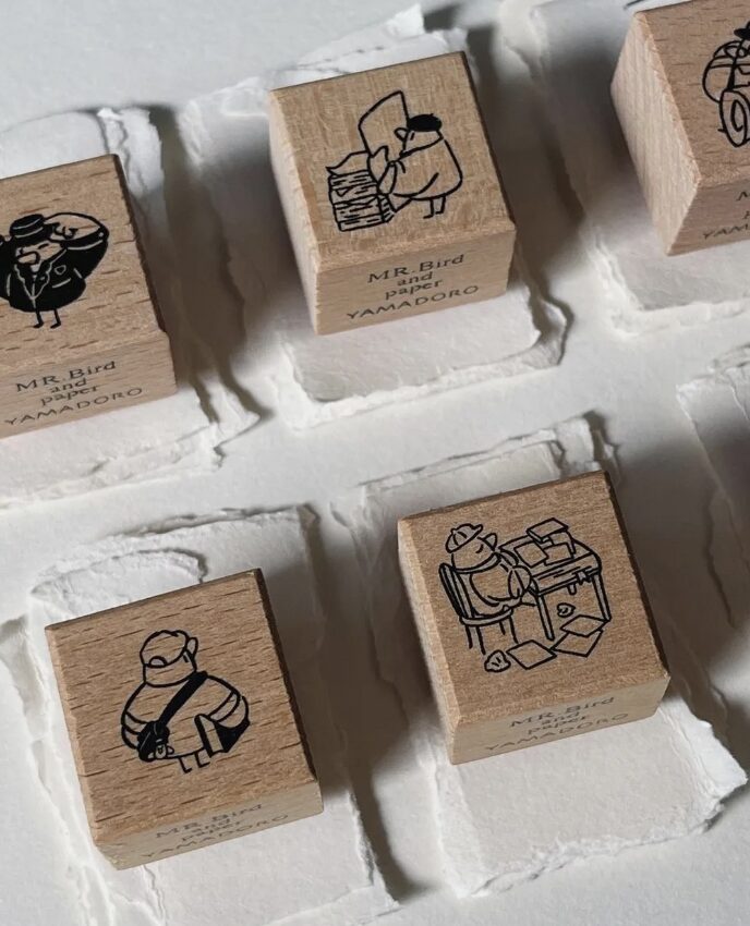 Yamadoro - Mr. Bird and Paper - Stamp Set