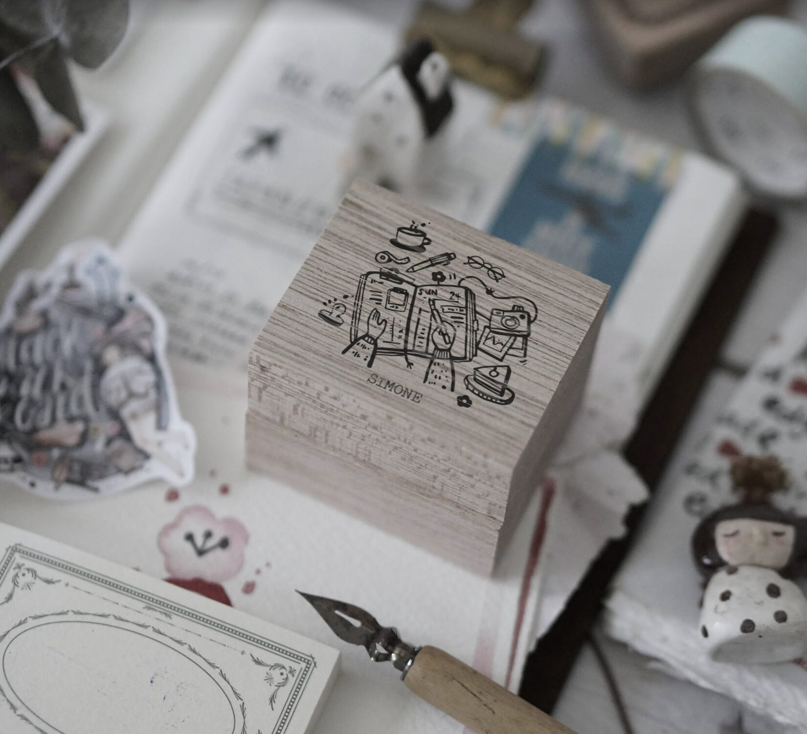 Pre-order - Blackmilk Project - JOURNALING - Custom Name Stamp