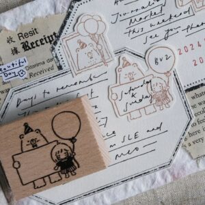 Eileen TAI Studio – Celebration Series – Bear and Girl – Stamp