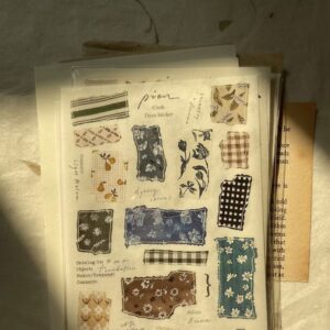 PION – Floral Cloth – Japanese Paper Sticker