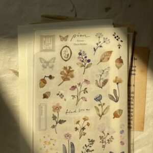 PION – Flower and Fruit – Japanese Paper Sticker