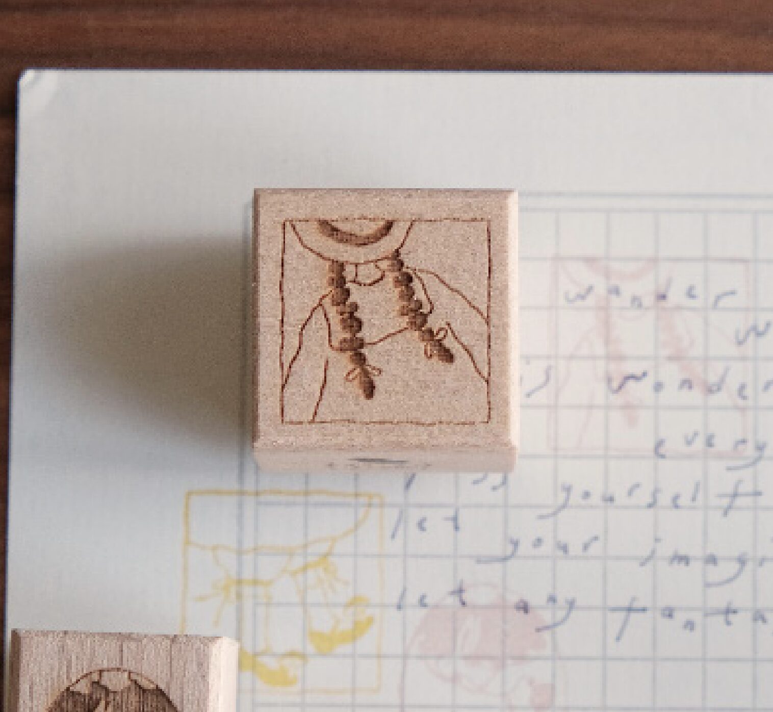 Big Hands - Wanderlust in Dressing - Happy Braids - Stamp