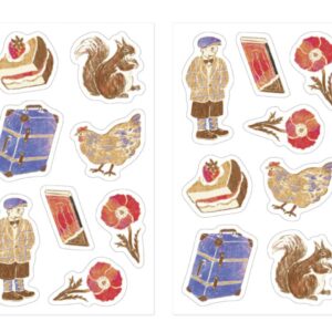 Midori x Yuka Takamaru - BROWN - Decoration Stickers