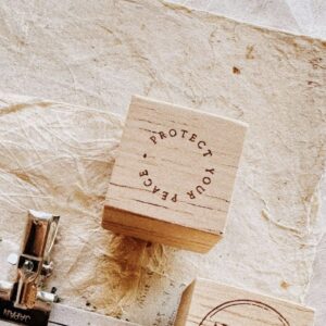 PensPapersPlanner – 080. Protect your Peace – Stamp