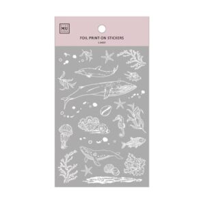 MU – Silver Foil Transfer / Print On Stickers – 04