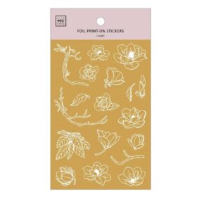 MU – Gold Foil Transfer / Print On Stickers – 04