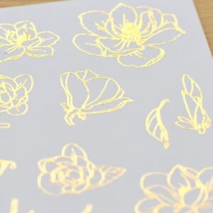 MU - Gold Foil Transfer / Print On Stickers - 04