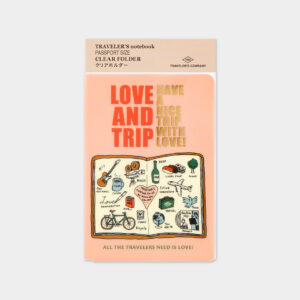 TRC Traveler’s Notebook 2025 – Clear Folder – Passport Size
