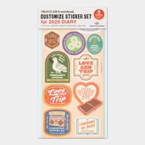 TRC Traveler’s Notebook 2025 – Customized Sticker Set