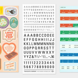 TRC Traveler’s Notebook 2025 - Customized Sticker Set