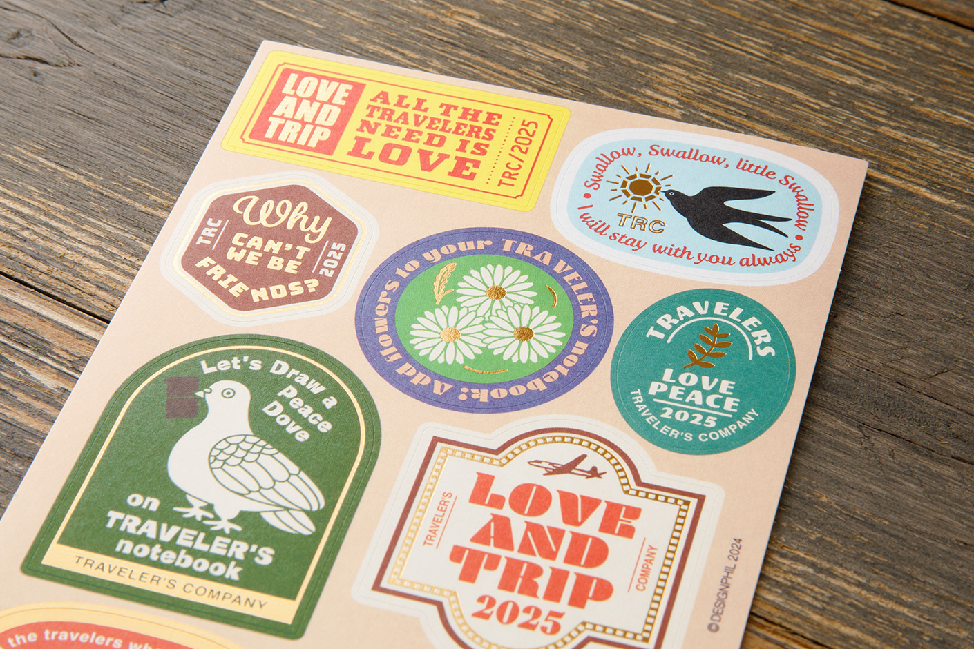 TRC Traveler’s Notebook 2025 - Customized Sticker Set