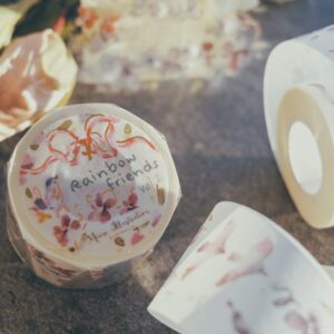 Meow Illustration - Rainbow Friends vol.2 - Washi Tape with Bronze Gold Foil