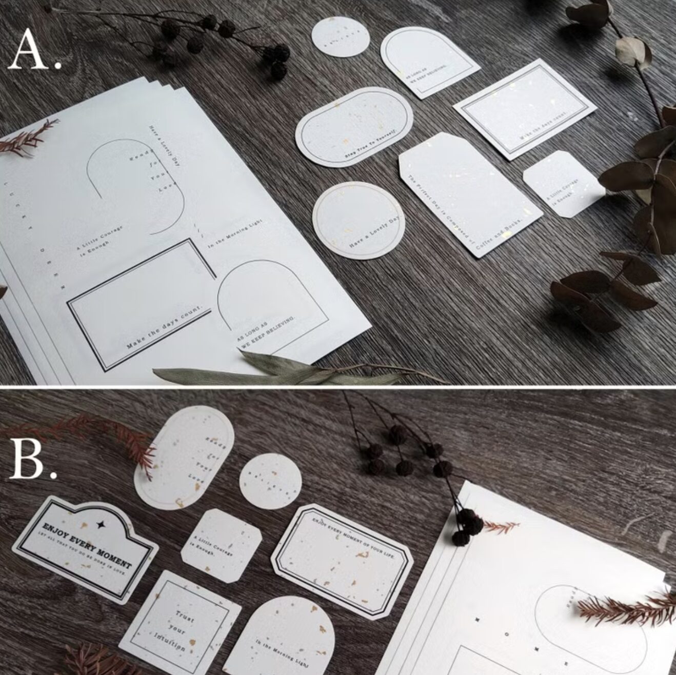 Lucky Deer - Gold Powder Sticker Pack Set (A and B)