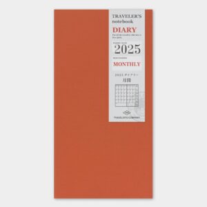 TRC Traveler’s Notebook 2025 – Monthly Diary – Regular Size