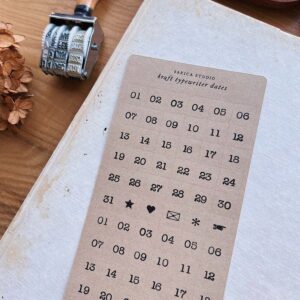 Sarica Studio - Kraft Typewriter DATE - Sticker