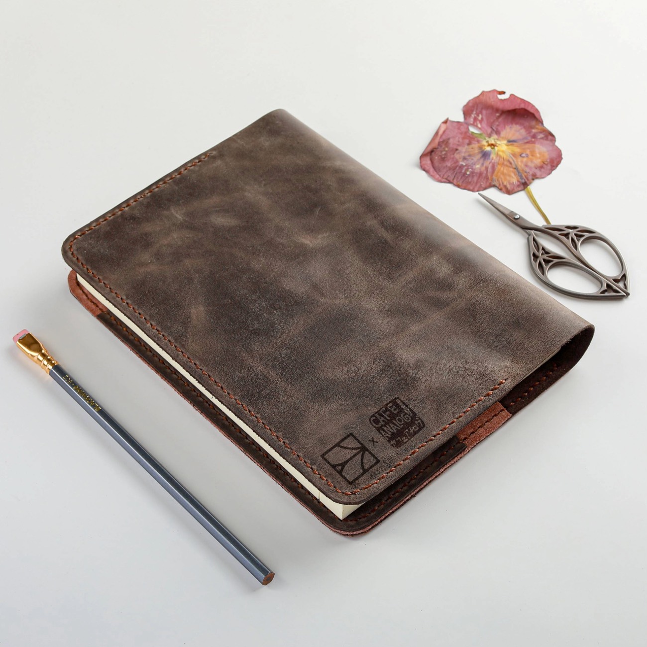 Cafe Analog x Elysian Paper - ARIS - A5 - Custom Leather Cover