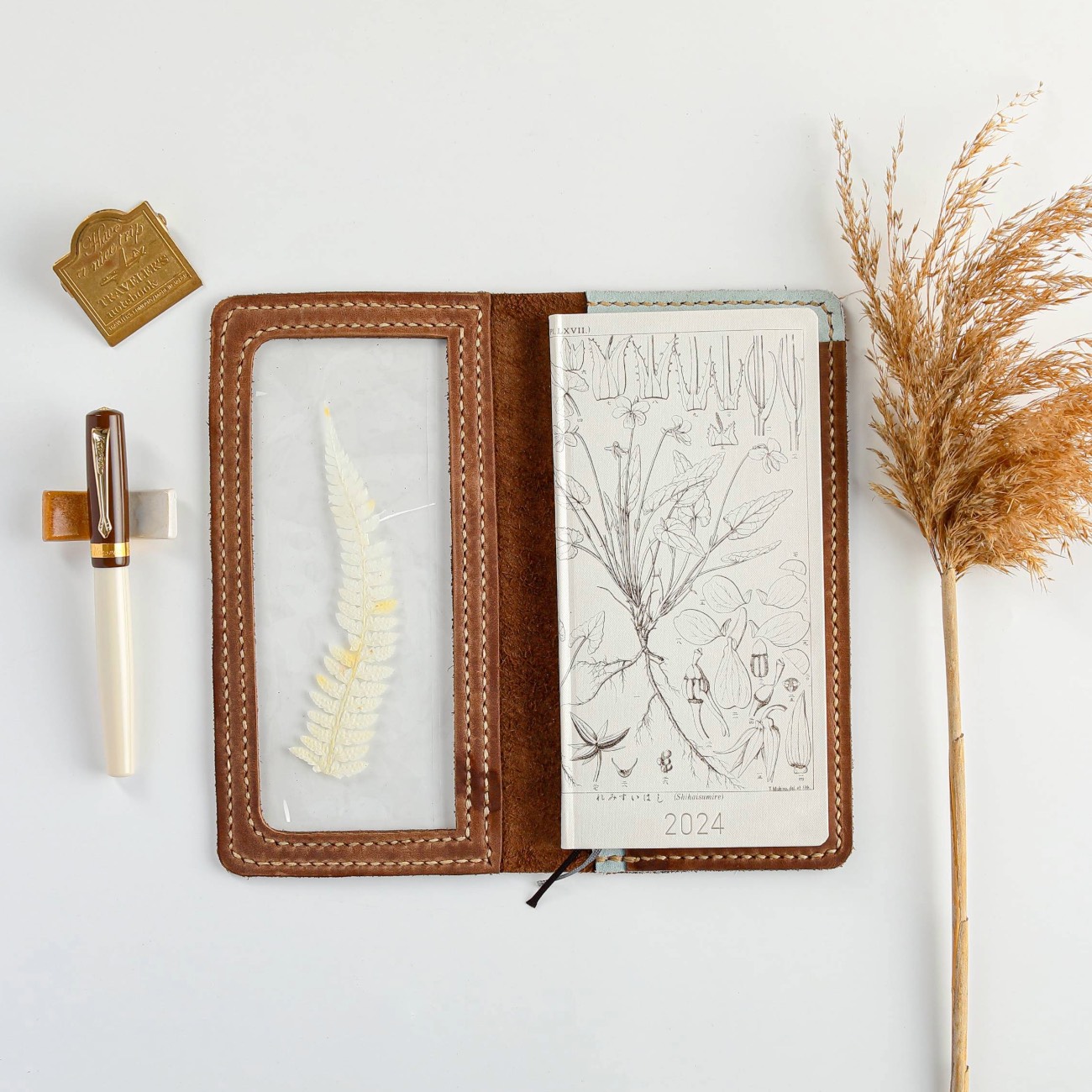 Cafe Analog x Elysian Paper - ARETI - Weeks Size - Custom Leather Cover