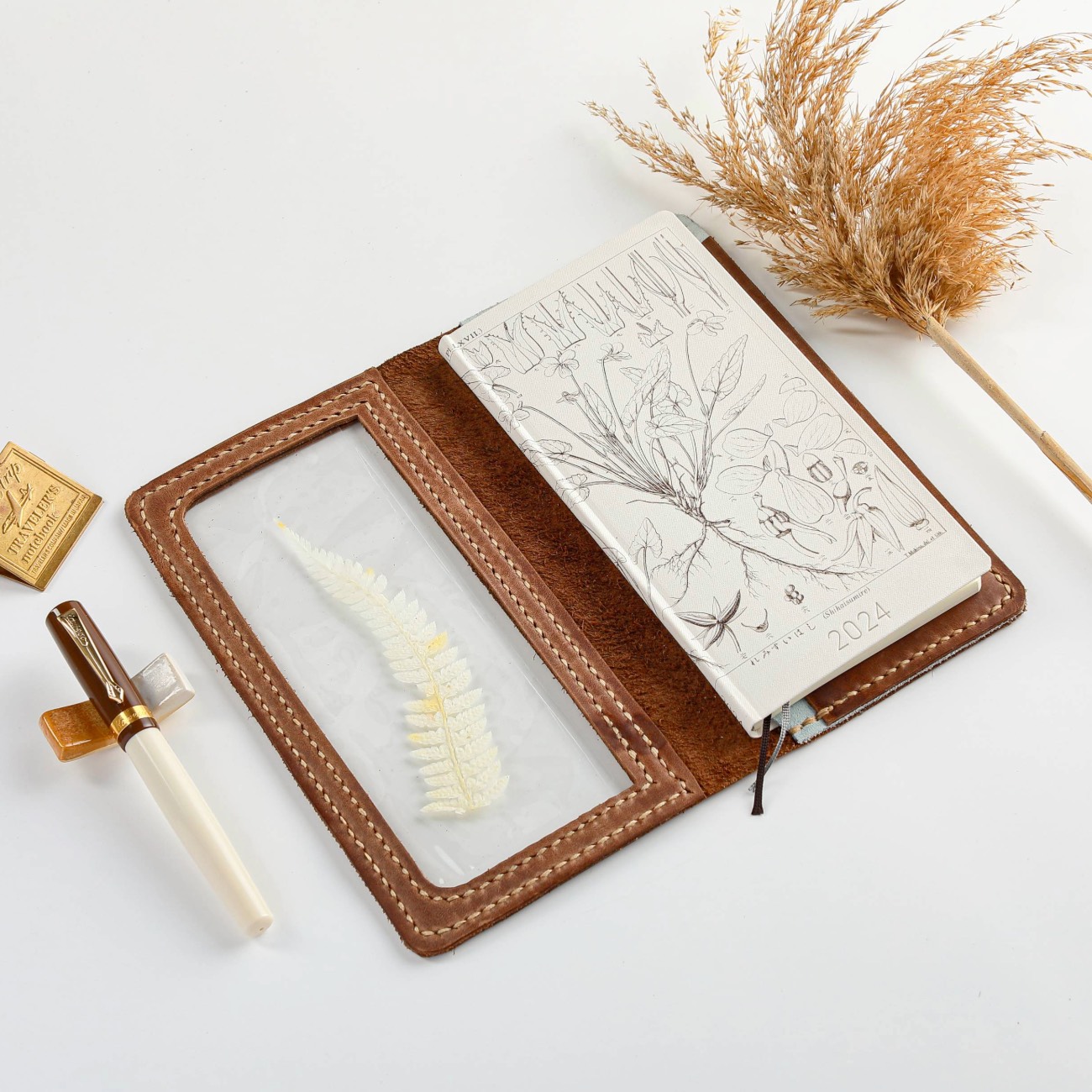 Cafe Analog x Elysian Paper - ARETI - Weeks Size - Custom Leather Cover