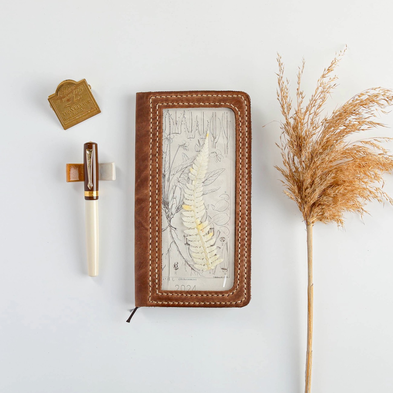 Cafe Analog x Elysian Paper - ARETI - Weeks Size - Custom Leather Cover