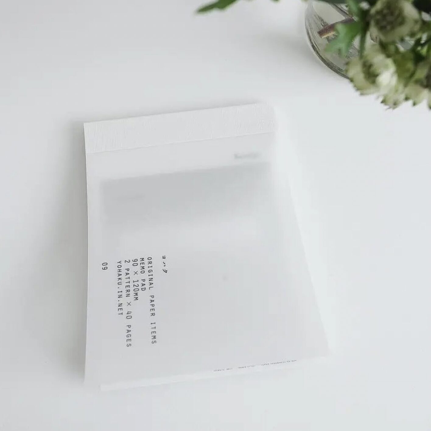 Yohaku - Notepad 09 Receipt M051 - Notepad