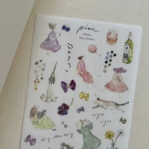 PION – Mini Girl SLOWLY – Sticker Sheet