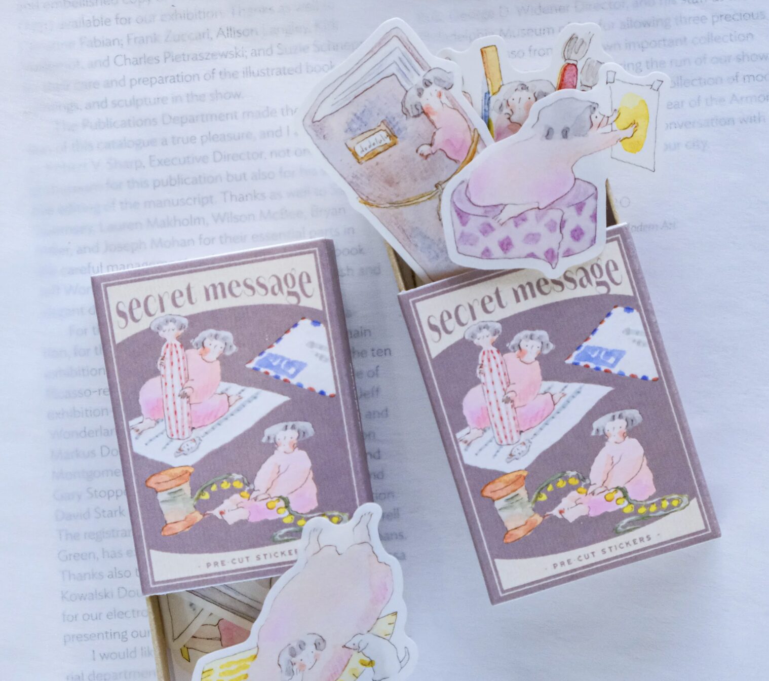 Dodolulu - Secret Message - Matchbox 07 - Sticker Flakes