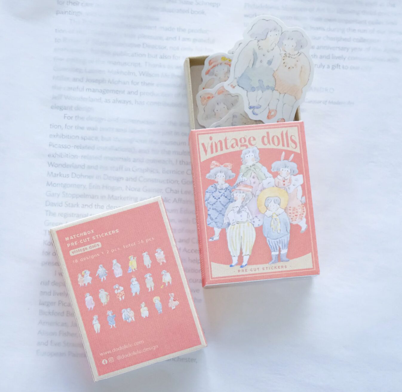 Dodolulu - Vintage Dolls - Matchbox 08 - Sticker Flakes