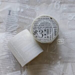 LCN - Lin Chia Ning - This and That WHITE - PET Tape